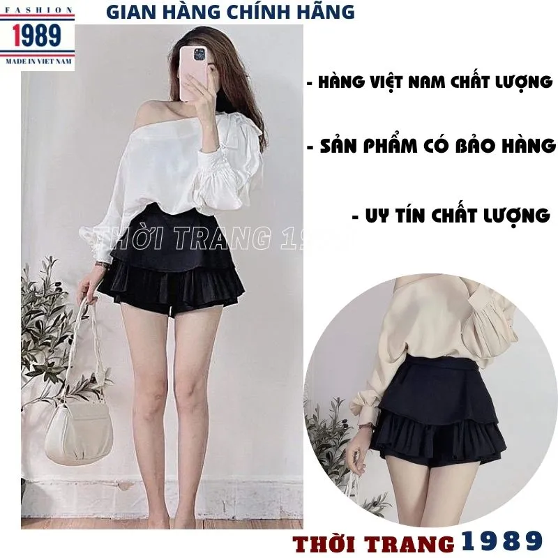 Chân váy BG xếp ly nơ trước