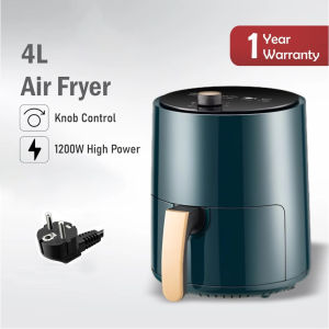 หม้อทอดไร้น้ำมัน 4l เครื่องปิ้งขนมปังไร้ควัน เครื่องตั้งเวลา เครื่องอบอาหารเช้า เตาอบไฟฟ้า เตาอบแบบพาความร้อน