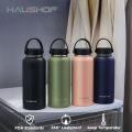 Haushof แก้วเก็บความเย็นขนาด950มล. ความจุความจุกระบอกน้ำในสแตนเลส32ออนซ์. 