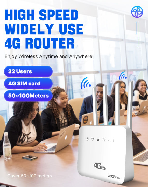 BDI 4G 300mbs LTE Wireless Router with VoIP/CS NextGen Router with Wi