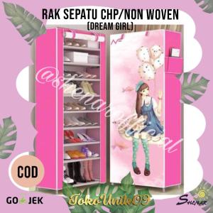 RAK SEPATU / KARTUN / KARAKTER / BERMOTIF / ANAK / RAK SUSUN RS 10 CHP - RAK SEPATU DREAM GIRL SHENAR