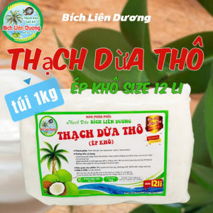 COMBO 10KG THẠCH DỪA THÔ ÉP KHÔ SIZE 12LI TẶNG KÈM HƯƠNG_LOẠI TÚI 1KG