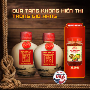 [Tặng Sốt muối chấm] COMBO 2 Bình Gốm Nước mắm Tĩn Hiệu Tôm Biển Truyền Thống 60N đạm 500ml Ngon Hảo Hạng
