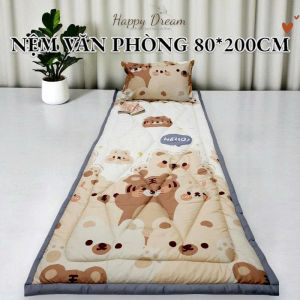 Nệm văn phòng 80*200cm - Nệm trải sàn hỗ trợ lưng thoáng khí dễ gấp gọn và vệ sinh