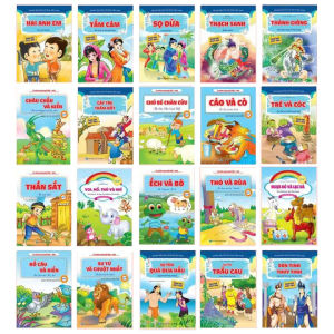 Truyện Bộ 30 Cuốn Truyện Cổ Tích Truyện Ngụ Ngôn Truyện Kể Mầm Non Song Ngữ Việt-Anh- GIAO NGẪU NHIÊN