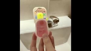 户外旅游日本Paper soap一次性香皂片学生迷你洗手留香抑菌卫生间Outdoor Travel Japan Paper soap Disposable Soap Tablets Student Mini Hand Wash Fragrance Antibacterial Bathroom