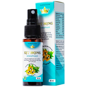 Xịt họng Kingphar ( chai 30ml): giảm ho đau rất họng khan tiếng