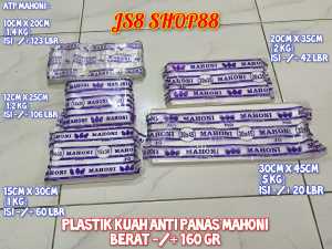 HD PLASTIK KUAH ANTI PANAS MAHONI KACER 10x20 12x25 15x30 20x35 30x45 MAHONI BERAT -/+ 160 GR KACER -/+ 230 GR HD PLASTIK SHEET TATAKAN ALAS MAKANAN ANTI PANAS 20x20 25x35 30x45 MAHONI BERAT -/+ 160 GR KACER -/+ 230 GR 100% ASLI MEREK MAHONI & KACER