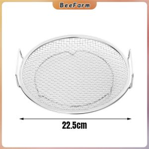 BF Stainless Steel Frying Oil Drain Basket Drip Tray Fine Mesh Oil Filter Screen Food Grease Collector