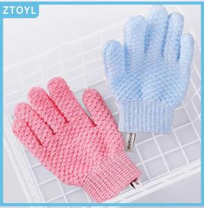ZTOYL Bath Gloves Shower Cleaning Bath Glove SPA Foam Rubbing Mud Peeling Exfoliating Gloves Bathing Massage Gloves Bathroom Supplies