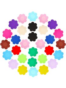 30 Pairs Pasties Cover for Women Covers No Show Satin Breast Stickers Self Adhesive Petal