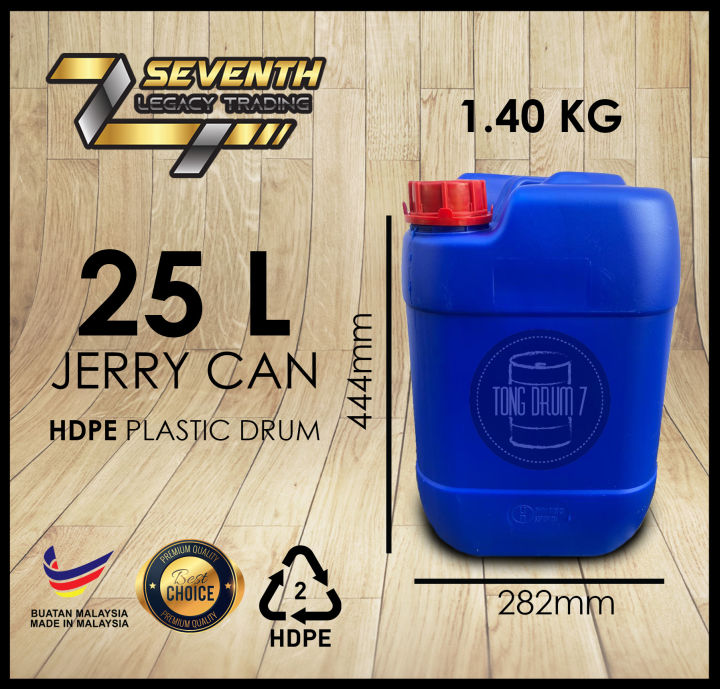Tanica Acqua 25 Litri – Contenitore HDPE Gerrican Con Tappo A Vite 60mm, Omologato ONU Per Trasporto Merci