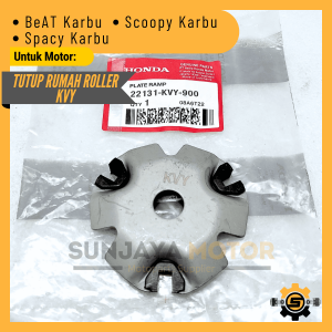 Tutup Variator CVT KVY Tutup Rumah Roller Original Honda Beat Karbu Spacy Carbu Scoopy Karbu Cam Penutup Rumah Lorell Beat Lama Plate Ramp Rumah Loler Roler Ori AHM