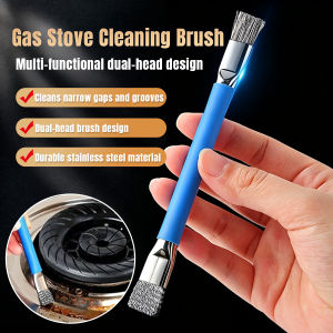 Talao Double‑Headed Gas Stove Cleaning Brush Kitchen Grease Remover Steel Wire Decontamination Scrub Brush