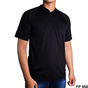 Baju Kaos Polo Pria Resleting Terbaru Polos Kerah Bahan Katun