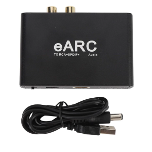 TV Remote Controlled Sound Adapters Converts eARC Signals Through HDTV/Opticals Port For Home Theater
