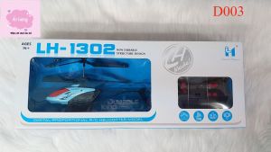Máy Bay Trực Thăng Điều Khiển Từ Xa LH -1302 có 3 màu xanh lam xanh lá cam - kèm phụ kiện pin sạc