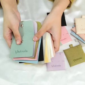 50/100Pcs Custom Logo Jewelry Button Bag with Divider Microfiber Snap Envelope Travel Pouch Ring Earring Bracelet Storage Sack for Jewelry