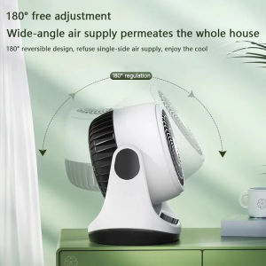 Circulating Fan 2 Speed Turbo fan Portable Desktop household usb charging Tower Fan-asianmart