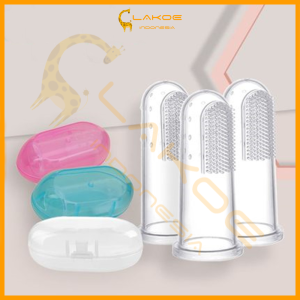LAKOE Sikat Gigi Lidah Bayi Silikon / Baby Finger Brush Silicone