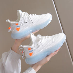 Sports shoes for female students popular running shoes mesh breathable jelly sole rubber shoesStep Girls Shoes Sneakers