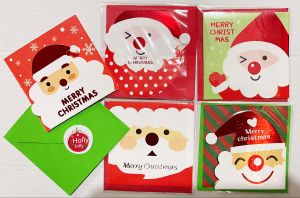 TD47_Thiệp  cảm ơn (kèm bao thư)  chúc mừng sự kiện Noel Giáng sinh.....(SIZE: 8X8CM MẪU GIAO NGẪU NHIÊN)