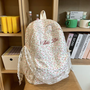 Ba lô thiết kế ngọt ngào tươi mousson Ba lô học sinh ba lô thiết kế hoa dễ thương