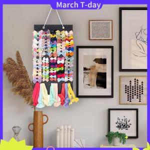 March Hair Accessory Display Storage For Children With Hook Hair Bows Holder Large Capacity Hair Clips Organizer Hanger