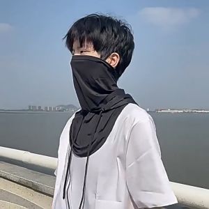 【SG 🚚】3-in-1 Ice Silk Sun Protection Mask & Hat Set Super Cooling Quick-Drying Breathable Outdoor Travel Face Mask
