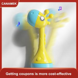 【CANAMEK】 Bé của tay đầu tiên Rattle bé Đồ chơi giáo dục quà tặng cho bé tay Rattle nhựa đầu Thời thơ ấu đồ chơi âm thanh mềm