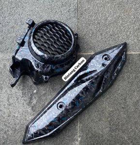 2pcs Beat Deluxe kipas tameng kenalpot - Beat Street 2020-2025 // Tameng knalpot + cover kipas // Honda Beat New