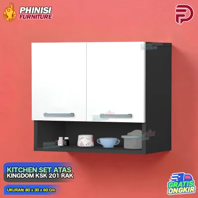 Kitchen Set Atas 2 Pintu Kingdom KSK 301 Rak Serbaguna Kitchen Set Minimalis Atas Rak Dapur Cabinet