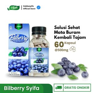 Ekstrak Bilberry 60 Kapsul Herbal Suplemen Alami Vitamin Kesehatan Mata obat mata minus/plus BPOM