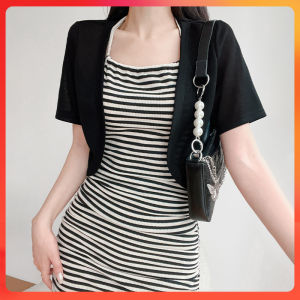 🔥[C188] Khoác len Montoghi Dệt kim QC CROPTOP TAY NGẮN hàng Quảng Châu cực HOT - kholenqc