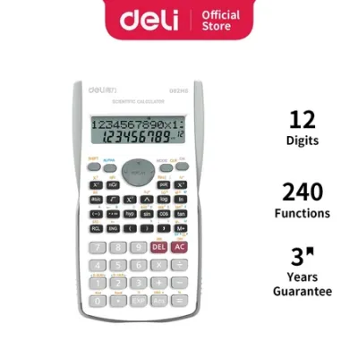 Deli Scientific Calculator Kalkulator Scientific 240 Function untuk sekolah dan kantor ED82MS