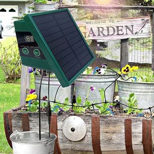 New Universal Sprinkler Irrigation Plant Drip Irrigation Watering Kits IP65 Outdoor Garden Solar Timed Automatic Watering System