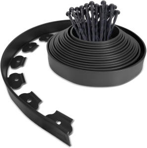 10mPlastic Garden Edging Border Flexible Lawn Grass Edging Decor Fence Landscape Belt Garden barrier