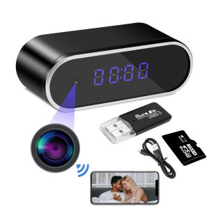 ZZOOI WiFi Mini Camera Clock Wireless HD 1080P Camera with Motion Detection Alarm Night Vision Real-Time View -Security Camera