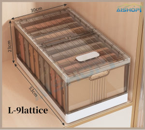 [SG Seller]With lid Wardrobe Clothes Organizer/Storage box/Foldable Clothes storage box/Stackable Plastic Storage Bins