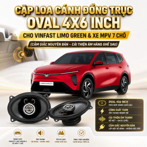 Loa Cánh Lắp Chuẩn Cho VinFast Limo Green MPV7 coaxial 4 x 6 inches