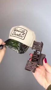 Hat-Friendly Claw Clips for Baseball Caps Trucker Hat Hair Clips for Women 4 Pcs Hair Claw Clips for Thick Hair Hat Hairstyles Gifts Hair Accessories