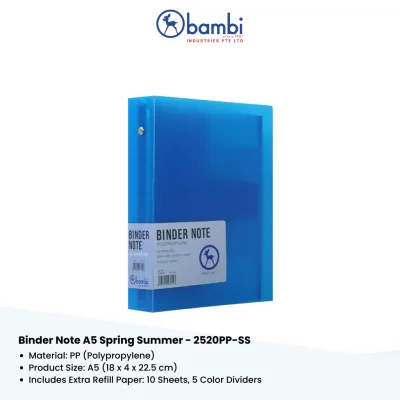 Bambi Binder Note A5 Spring Summer – 2520PP-SS