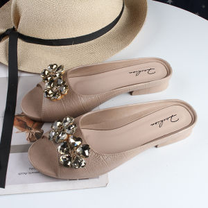 Free Shipping New WomenS Flat Sandals Perfect For Summer Casual Wear Indoor And Outdoor Use Fashionable With Rhinestone Embellishments