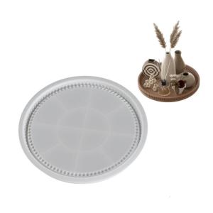 Flexible Silicone Round Plate Tray Accessory for Weddings Parties Supplies and Festive Celebrations Easy To Clean