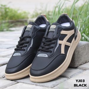 BARUU!!! Sneakers Kulit Pria Import MYJ03 Sepatu Kasual Pria Kulit Import Terkeren (+Box) (J) Import