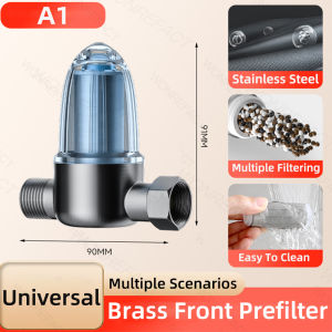 Stainless Steel Strainer Water Heater Sediment Filter Filter Element Can Be Cleaned Bathroom Brass Front Pre Filter Detachable