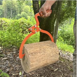 20 Inch Large Lifting Tongs Log Lift Tong with reinforced Wooden Handle for garden use for lumberjacks
