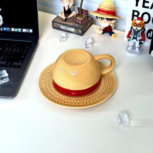 Collection ONE PIECE Hat Ceramic Cup Ace Luffy Saab Mug Pottery And Porcelain
