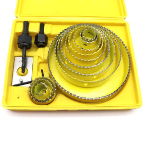 16 pcs Woodworking Hole Saw Cutting Set Kit Drilling Tool Wood Metal Cutter 19-127mm Mandrels Saws Core Drill Bits