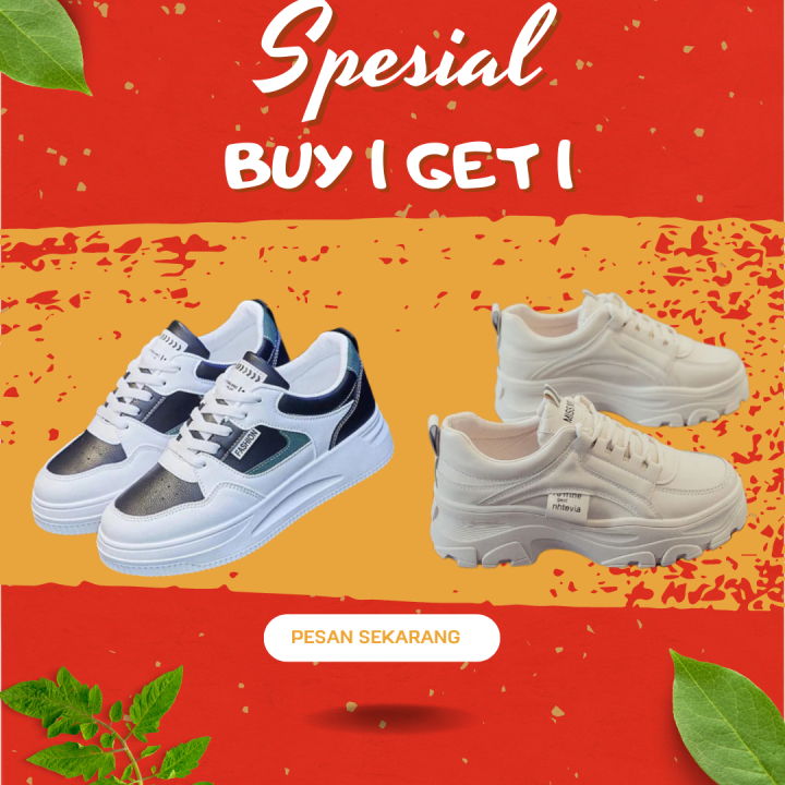 CUCI GUDANG Paket Kombinasi Buy Get Sepatu Kets Sneakers